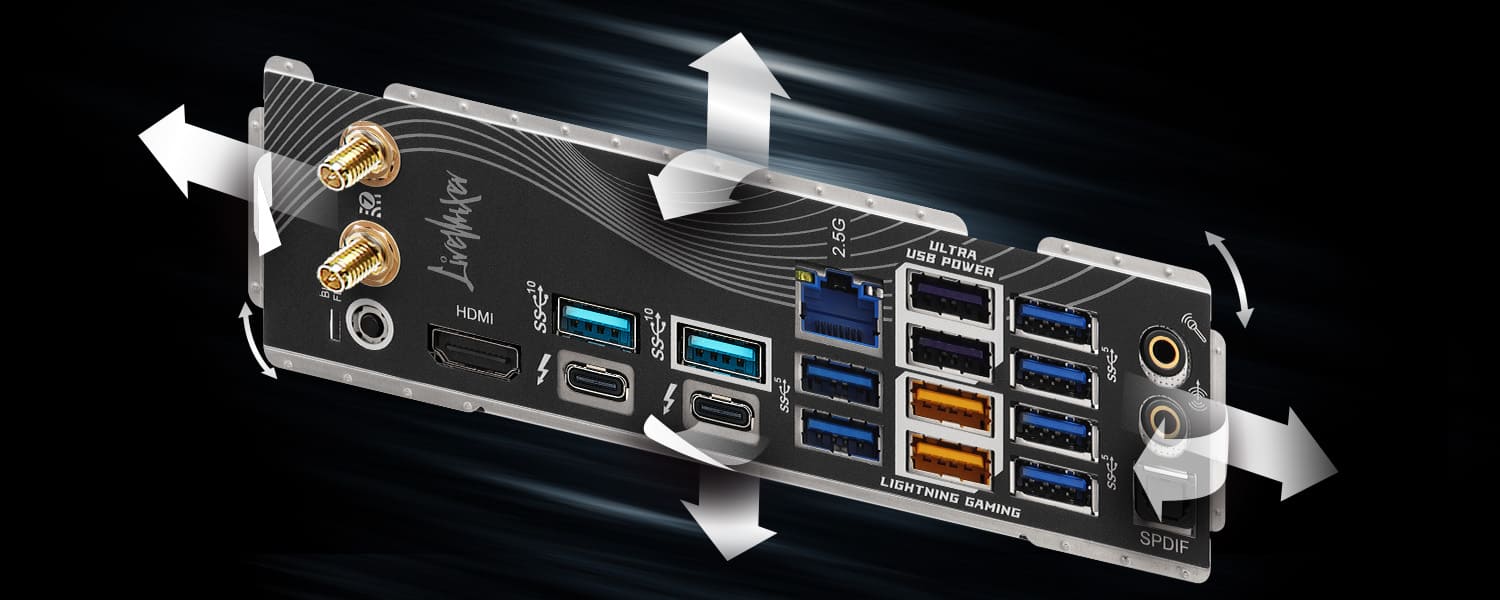 Flexibel integrierbare I/O-Blende